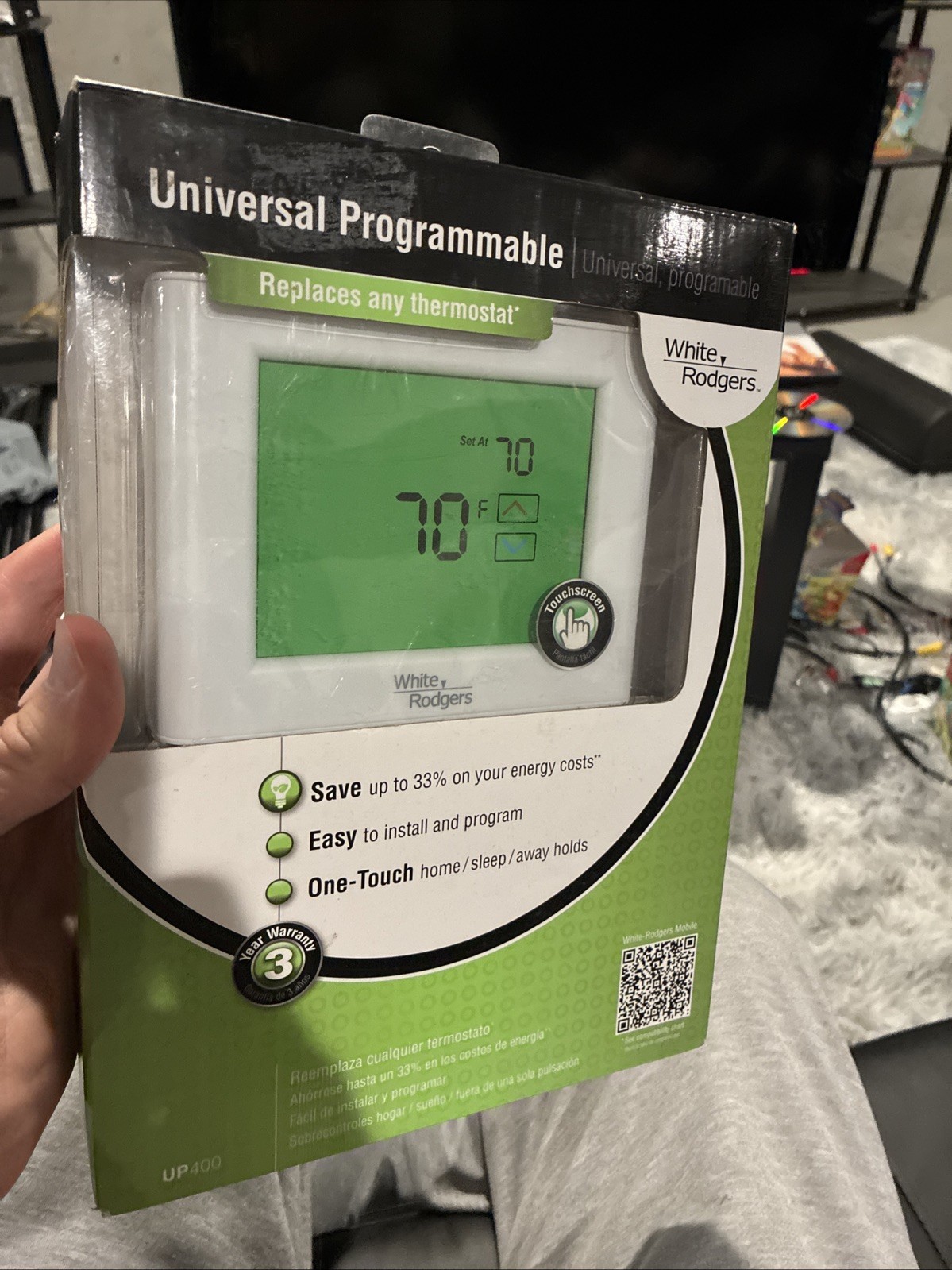 White Rodgers Up400 Universal thermostat New sealed