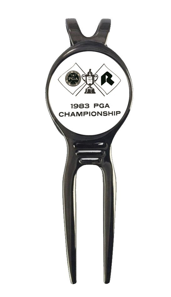 1983 PGA Championship Riviera CC Golf Ball Marker +Black Gunmetal Divot Tool