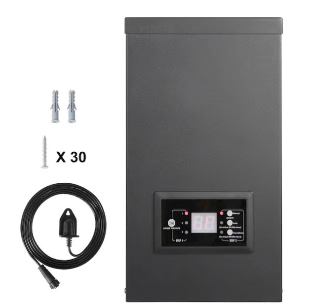 SVOPES 600 W Metal Landscape Lighting Transformer with Timer & Photocell Sensor