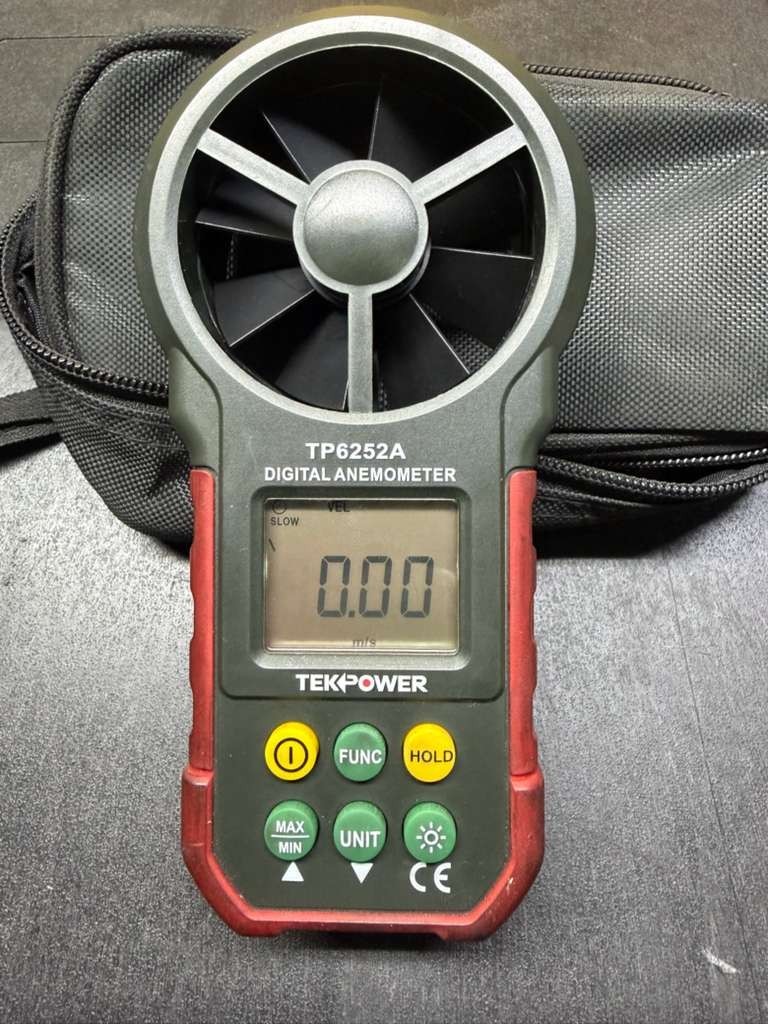 Tekpower TP6252A Digital Anemometer Wind Speed Air Velocity Air Flow Meter