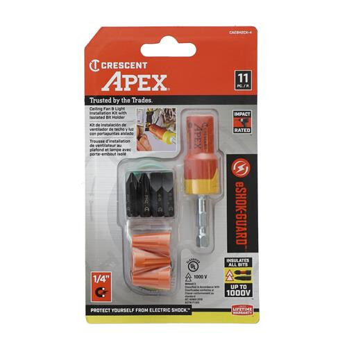 Crescent Eshok Fan & Light Installation Kit With Isolated Bit Holder Up To 1000V