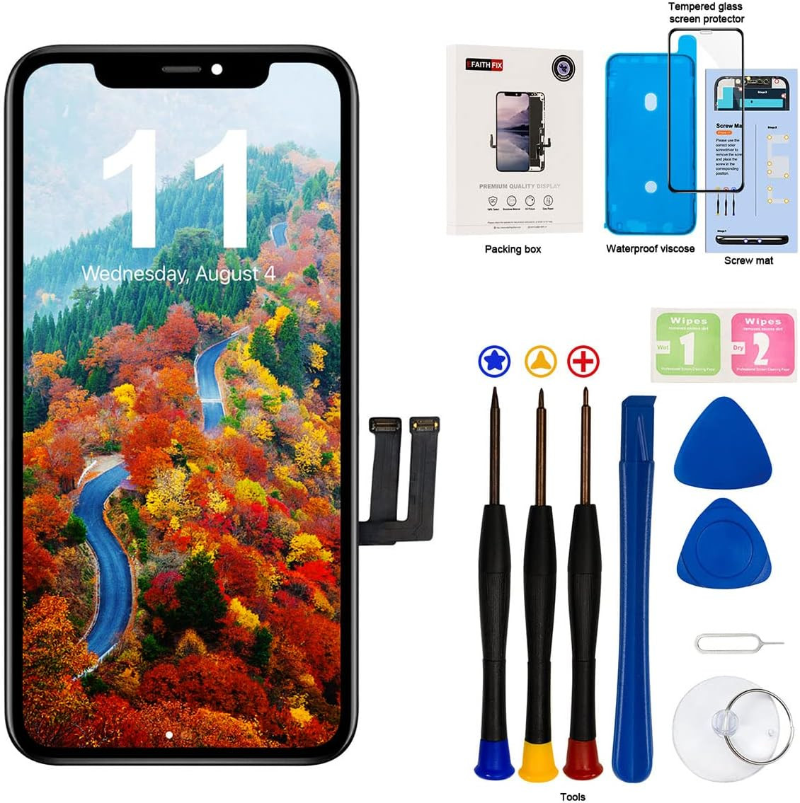 for Iphone 11 LCD Screen Replacement 6.1 Inch Frame Assembly LCD Display and 3D