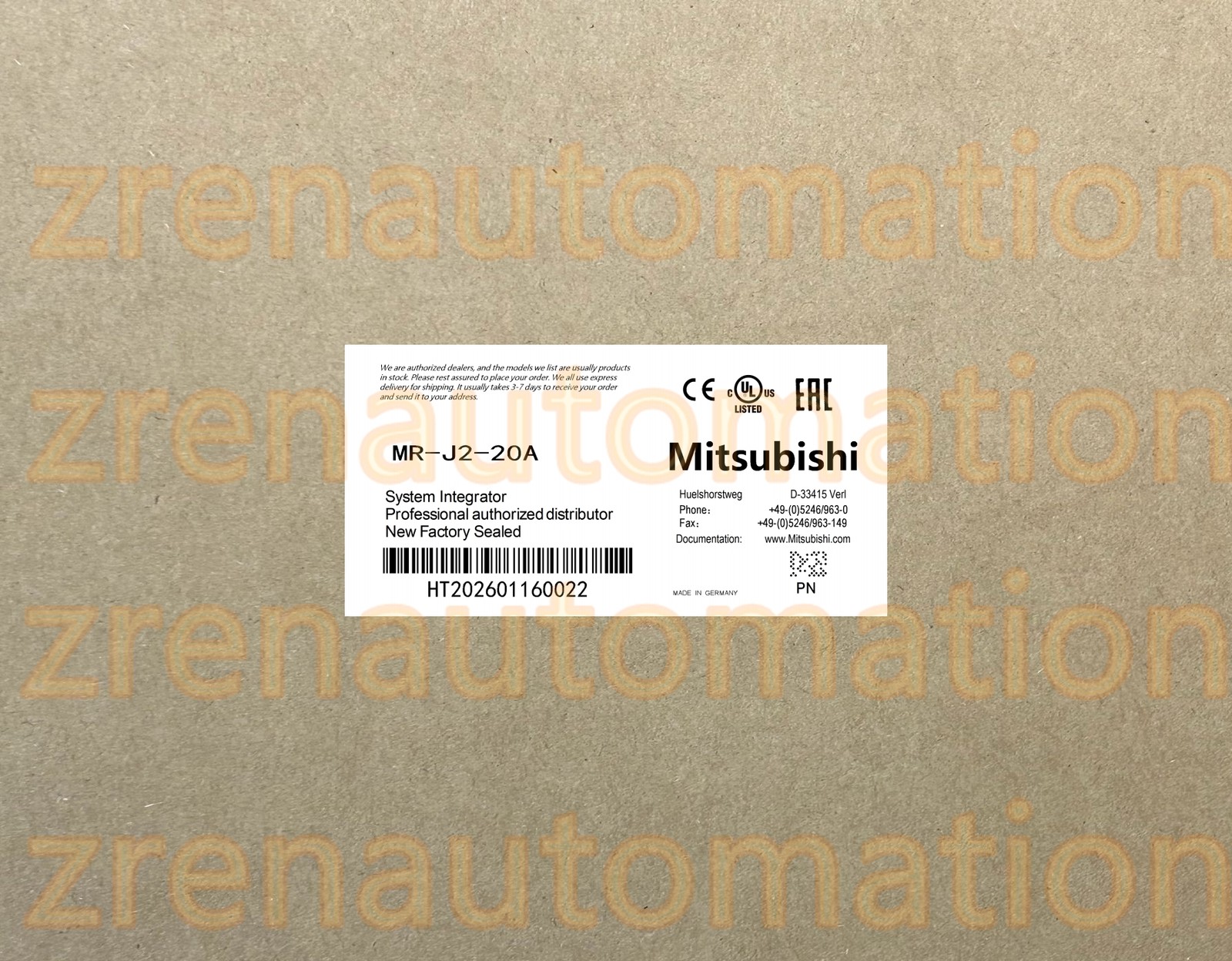 MR-J2-20A Mitsubishi PLC Module/CPU/Servo Driver Fast Shipping HTQ0