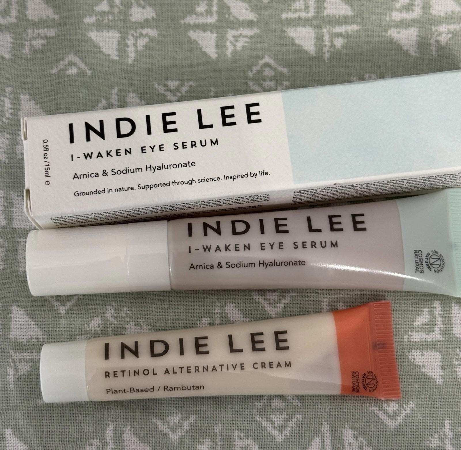 Indie Lee~I Waken Eye Serum~ .50oz / 15ml Full Size + Retinol Cream .34oz NEW