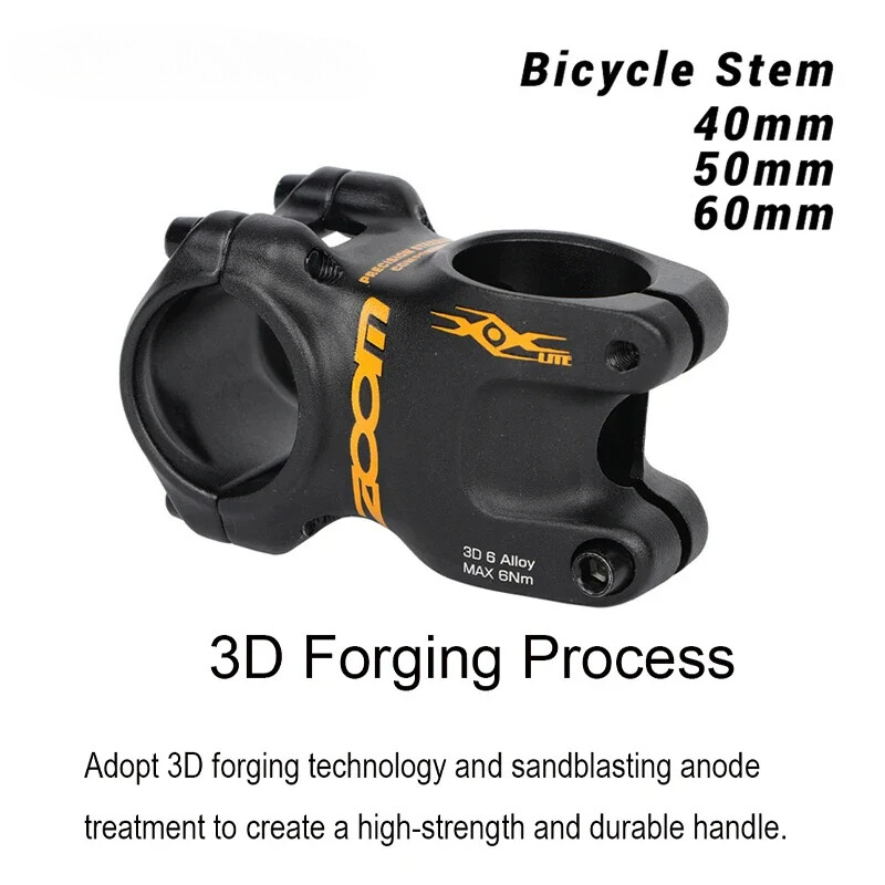 3D Bicycle Stem Length 40/50/60mm ±3 Degree Suitable for 28.6mm Bicycle Stem