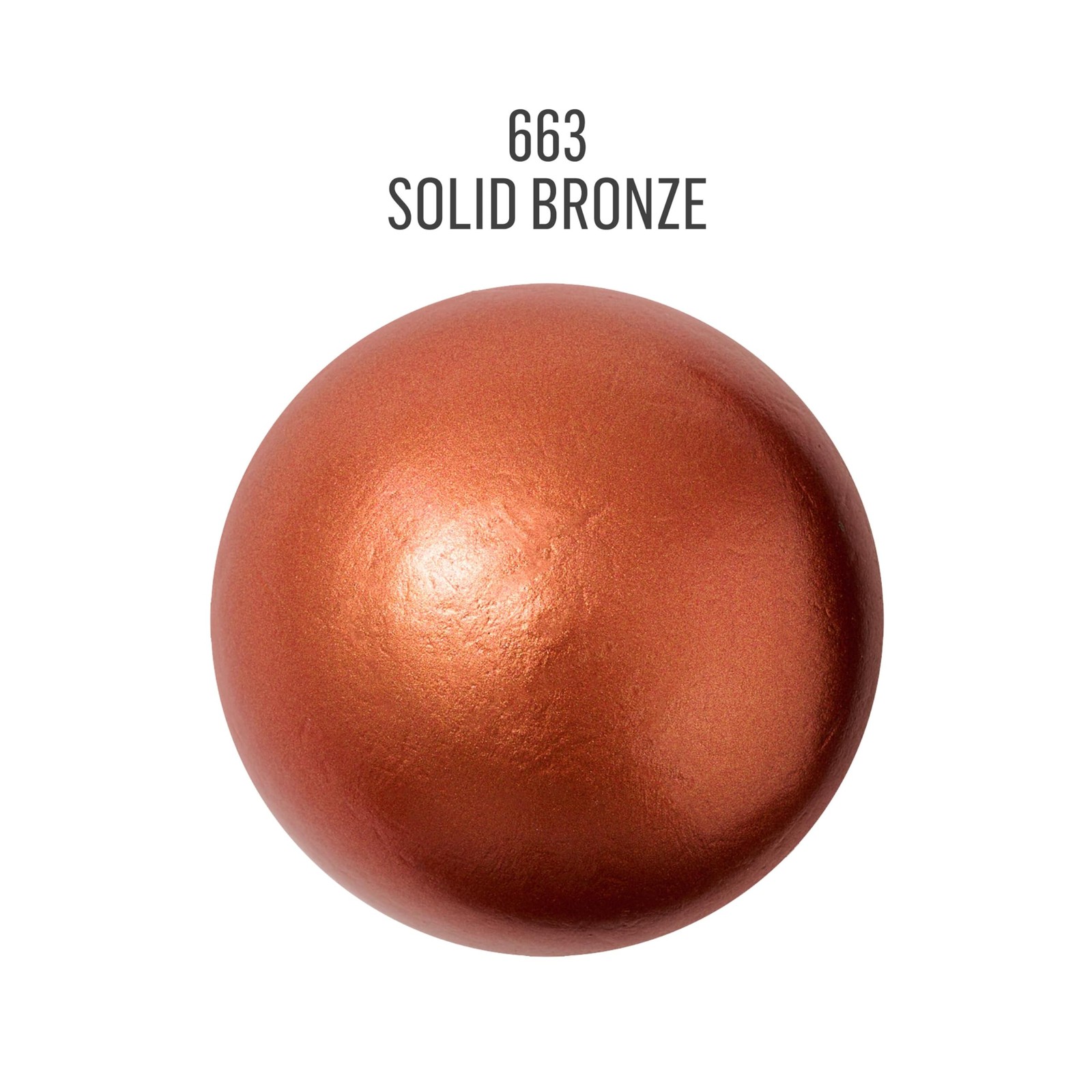 Metallic Acrylic Paint Assorted Colors 2 Ounce 663 Solid Bronze Single