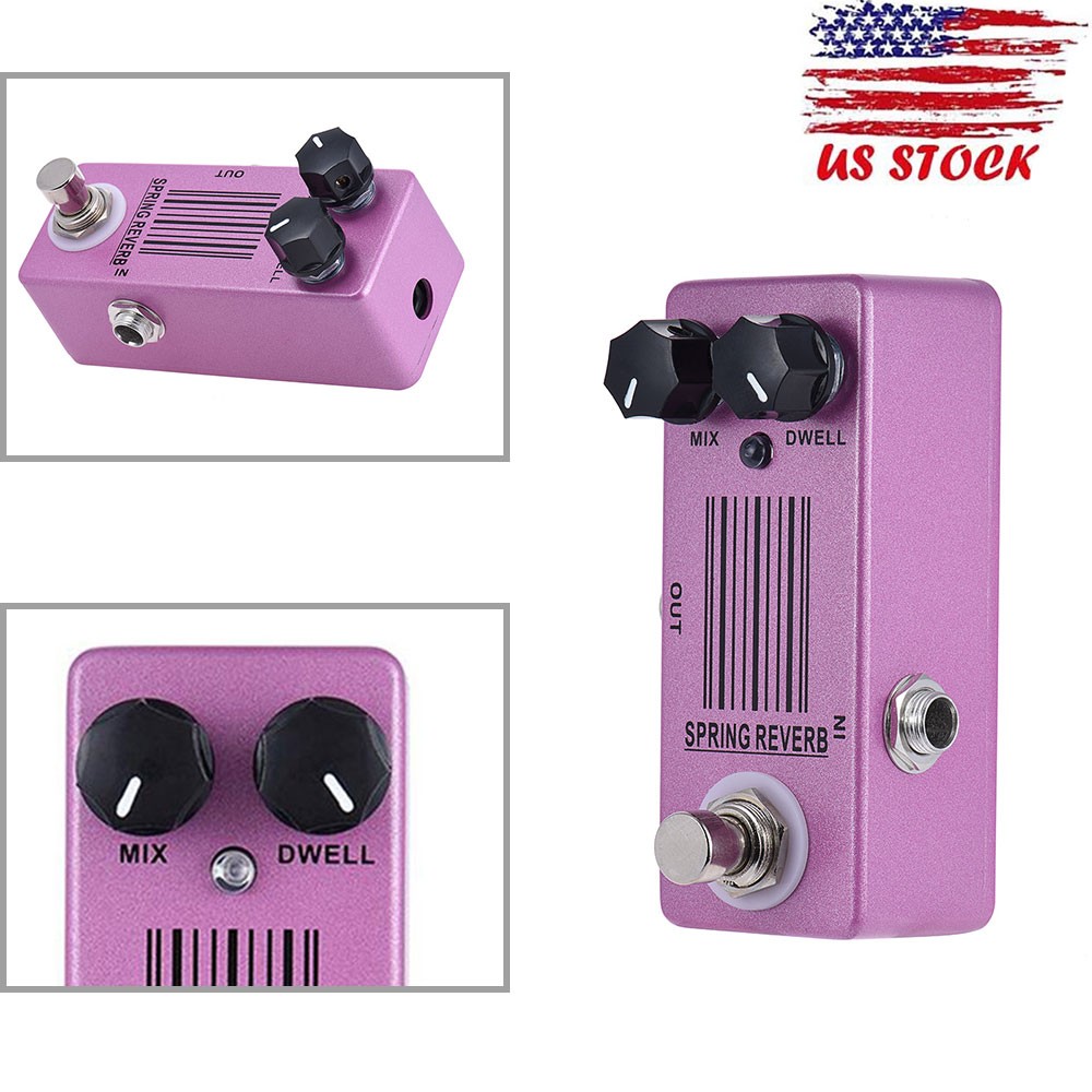 MOSKY Spring Reverb Bass Guitar Effect Pedal Bottomless Depth Reverb Sound USA