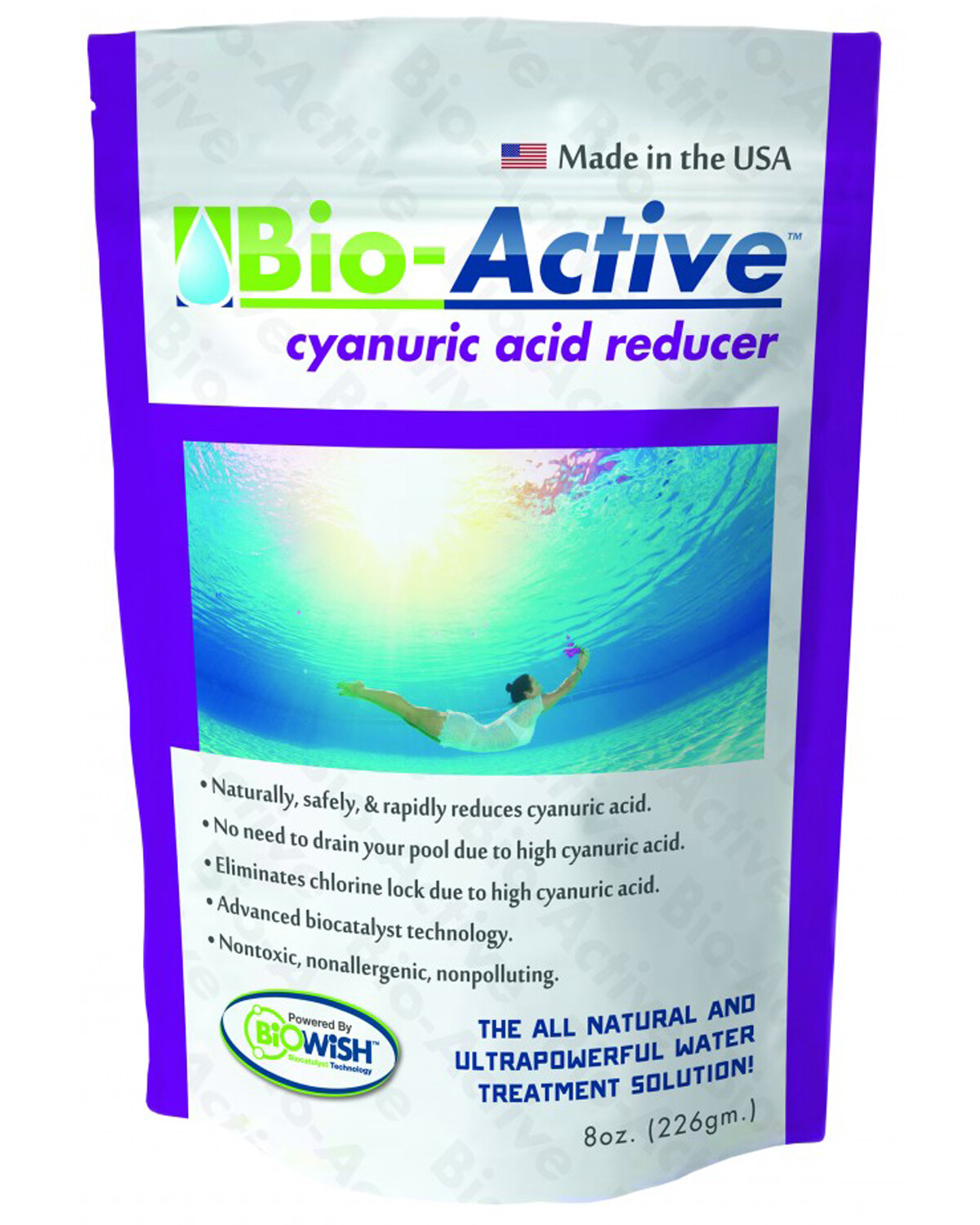 Bio-Active Cyanuric Acid Reducer Chemical Swimming Pool - 8 oz (Various Packs)