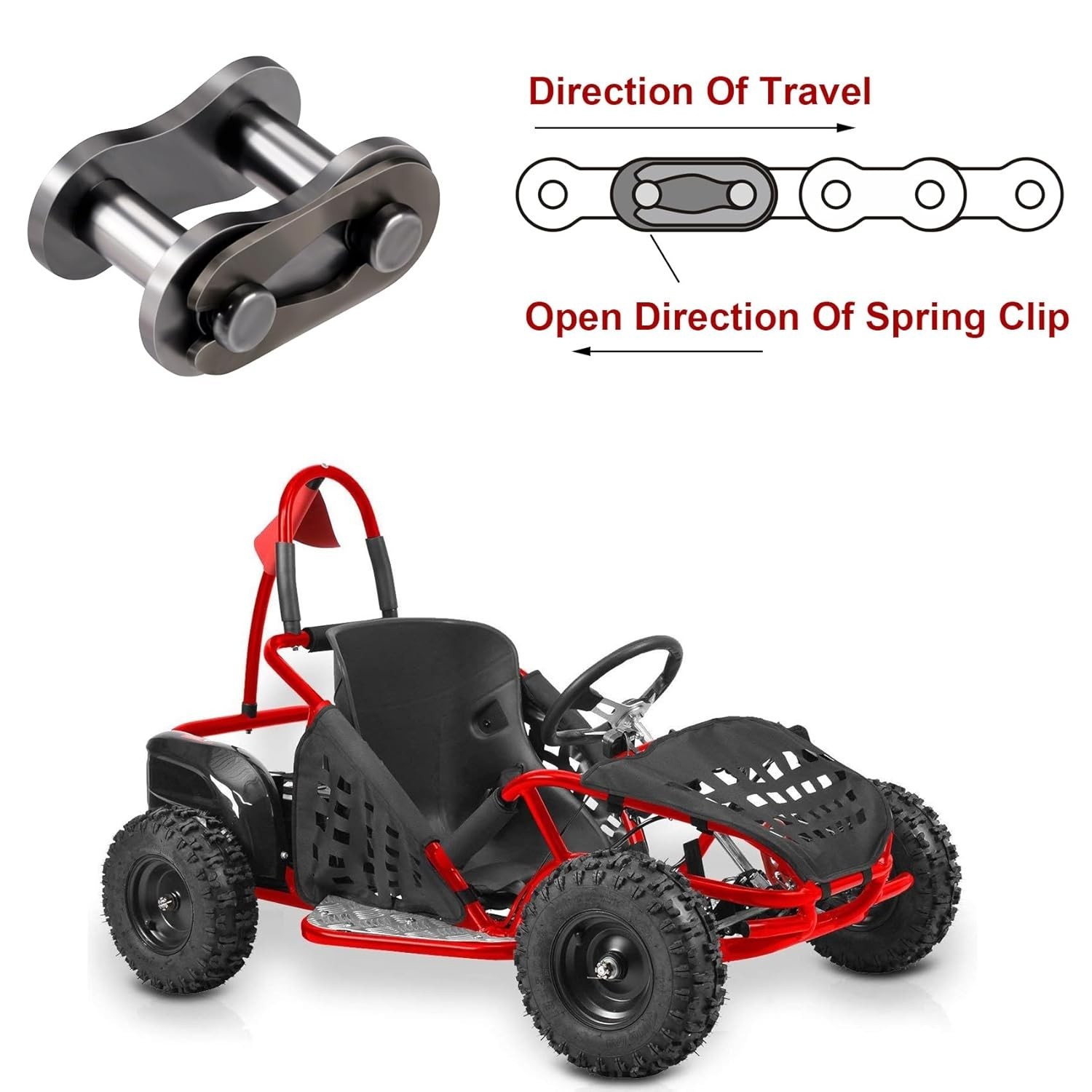 Performance-Enhancing Chain Master Roller Links (10pcs) for Mini Bikes & ATVs