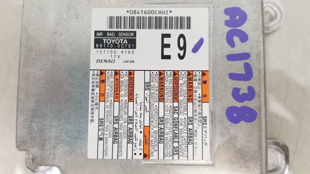 23 TOYOTA SEQUOIA SRS BAG MODULE 891700C701