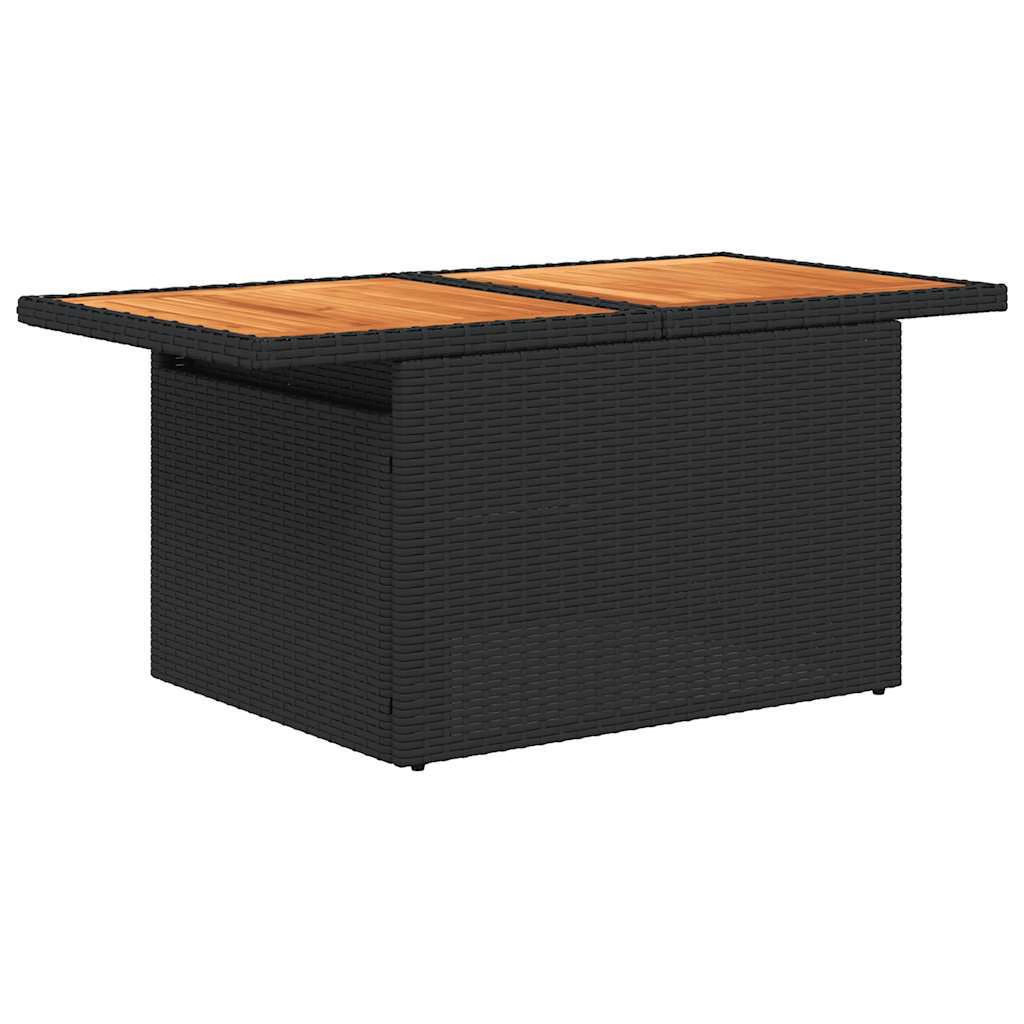 Garden Sofa Set Black