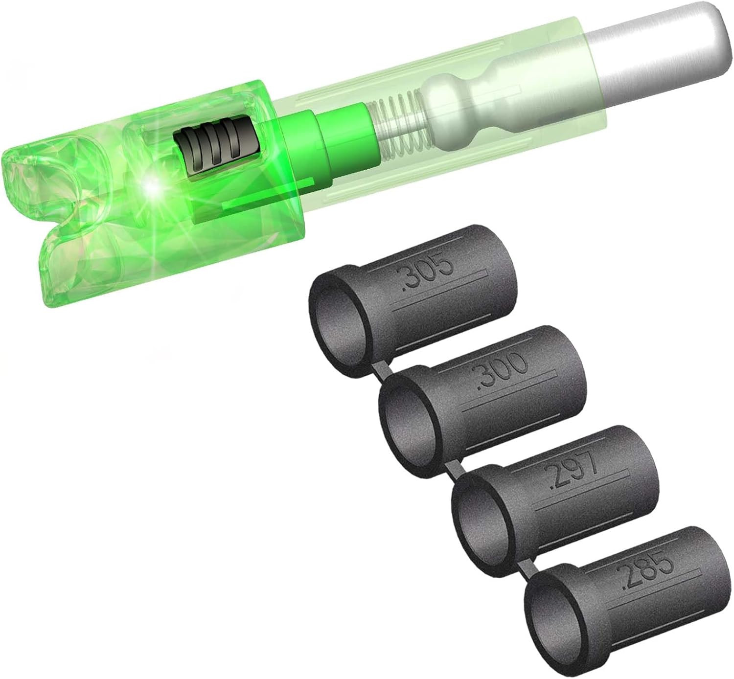 6PCS Lighted Nocks Universal Fit for Crossbow Bolts with 285”/.297”/.300”/.305”