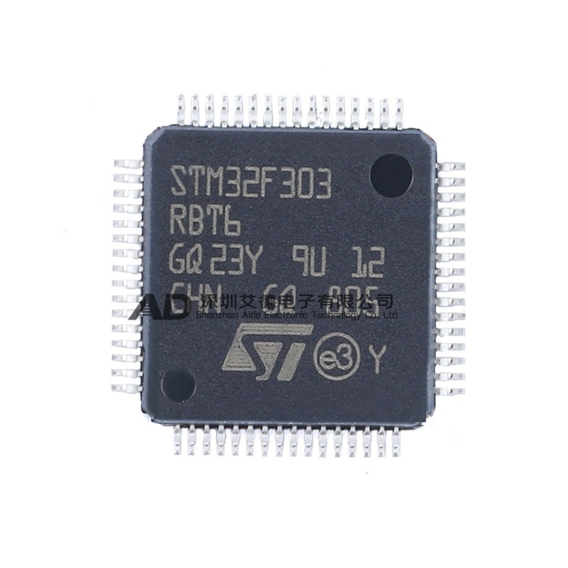 5PCS STM32F303RBT6 LQFP-64 ARM Cortex-M4 32-bit Microcontroller-MCU