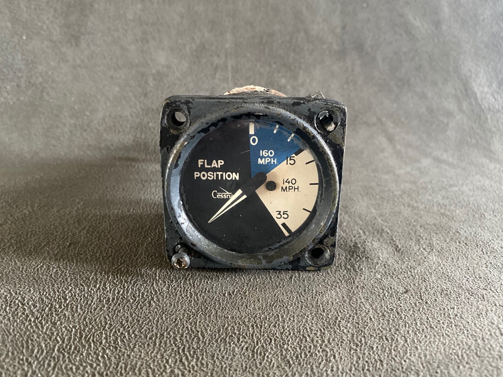 Garwin Cessna Flap Position Indicator Gauge, P/N 22-104-09