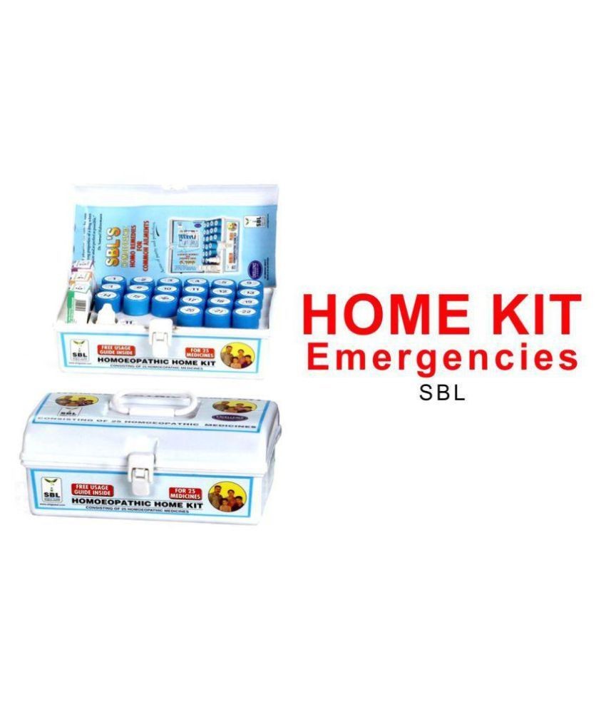 SBL Homeopathy Home Kit consisting of 25 Homoeopathic Medicines Homoeopathy Kit.