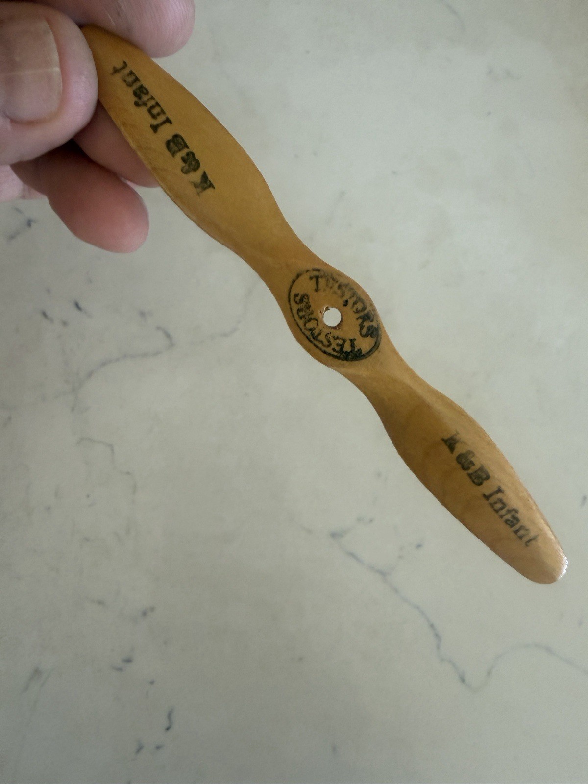 KB Infant .020 Original Wood Propeller - Unused And Very Rare