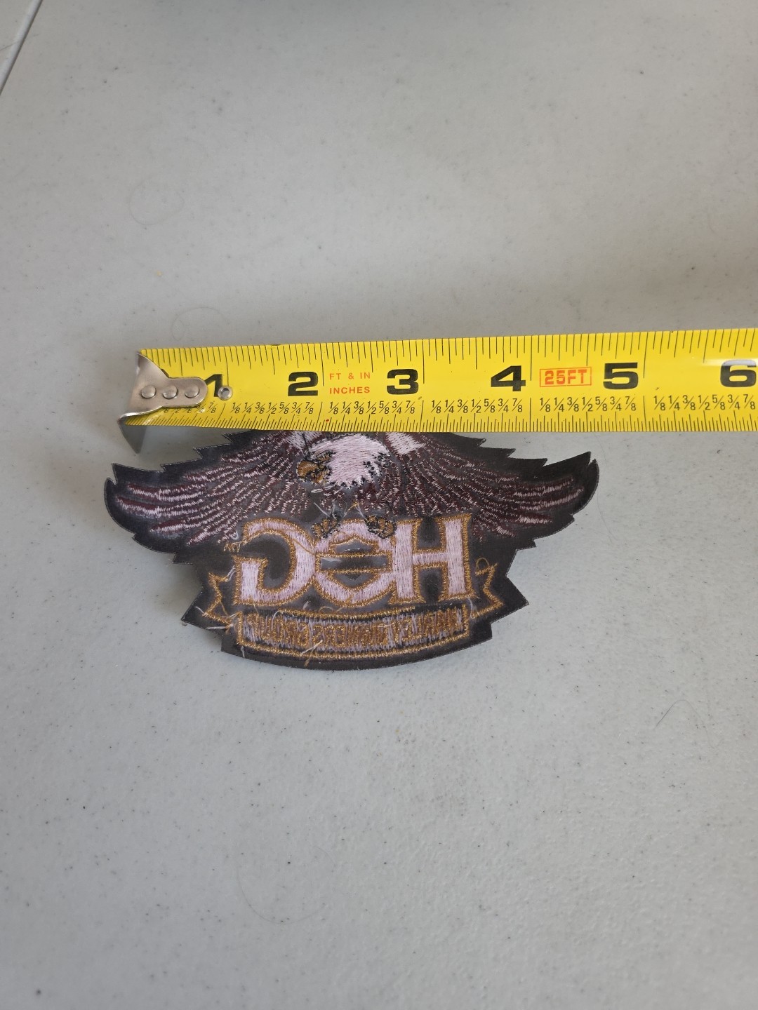 NOS Iron On Bald Eagle Gold Patch Harley Davidson Owners Group #HOG H.O.G.