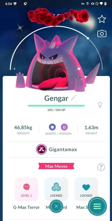 ✨Shiny Gigantamax Gengar ✨ P T C - Description