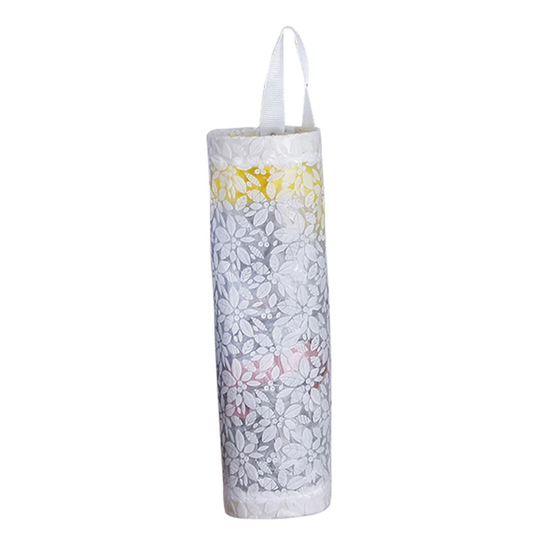 Home Grocery Bag Holder Wall Mount Plastic Bag Holder Dispenser Hanging Storage