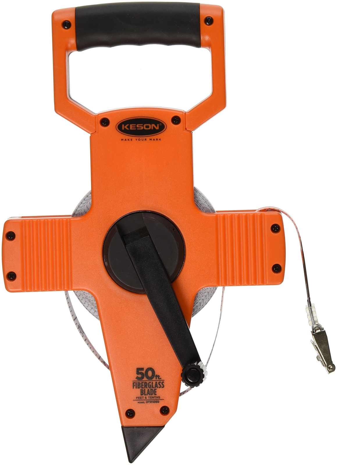 Keson OTR1050 Open Reel Fiberglass Tape Measure Reel Graduations 1/10 1/100