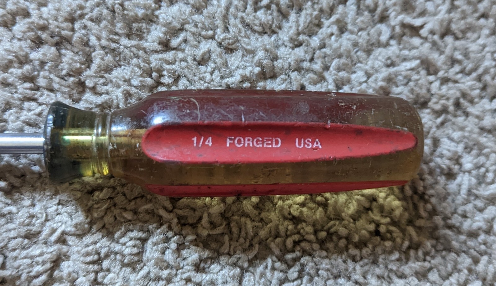 Vintage Craftsman 1/4 Sears Best Handle 41593 WF USA Slotted Screwdriver