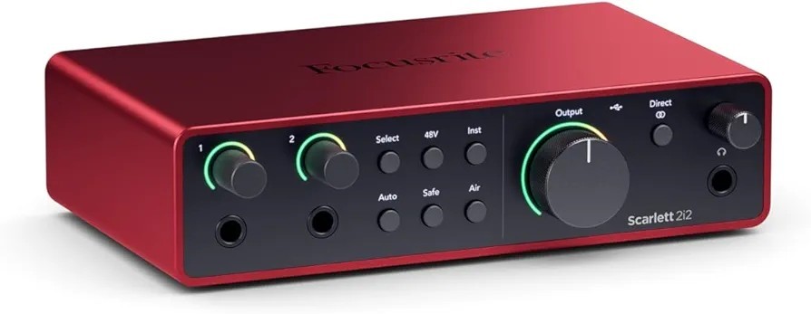 Focusrite Scarlett 2i2 4th Gen Audio Interface New USB For Recording Studio