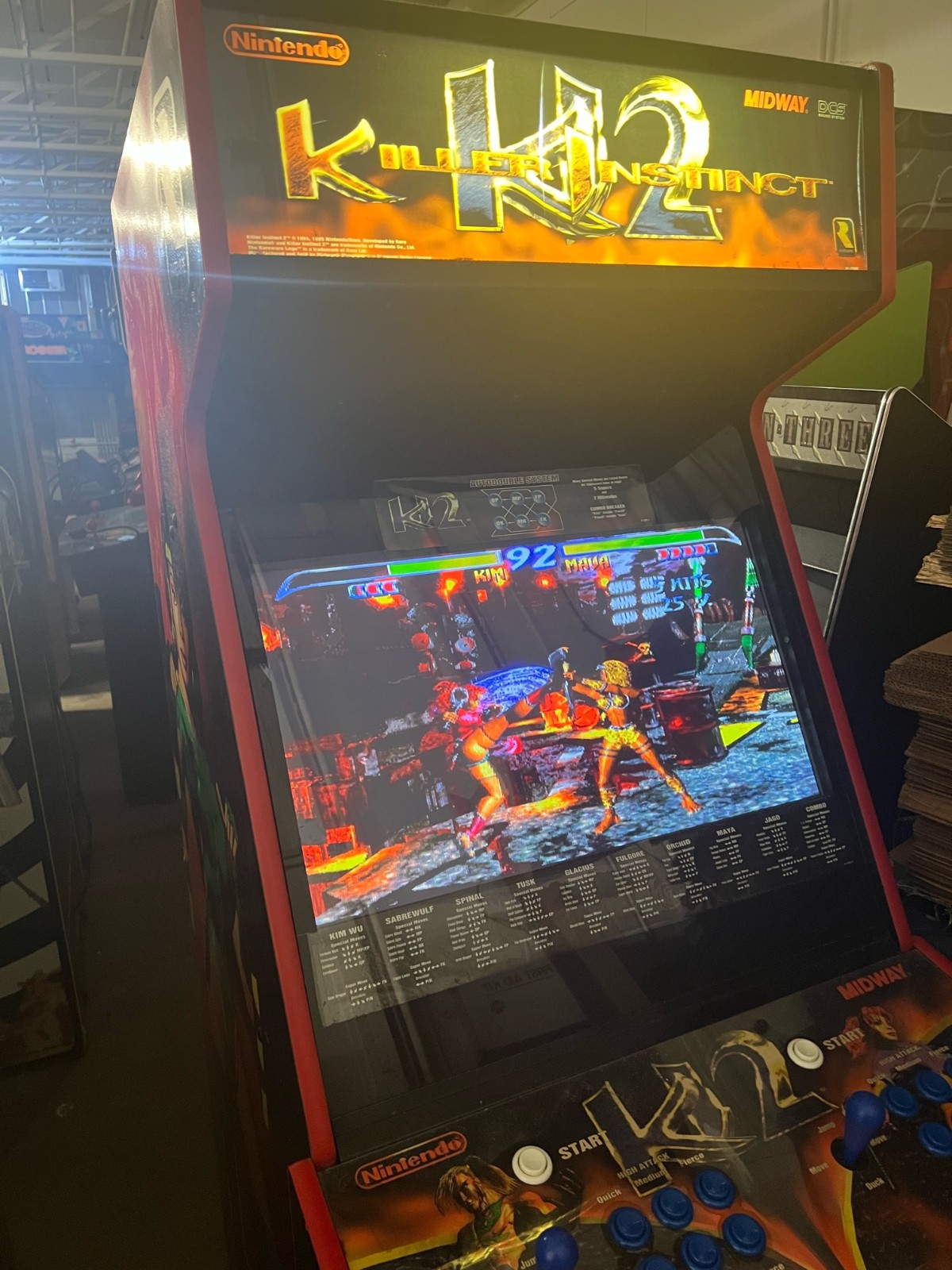 KILLER INSTINCT II ARCADE MACHINE by MIDWAY 1996 (Excellent Condition)