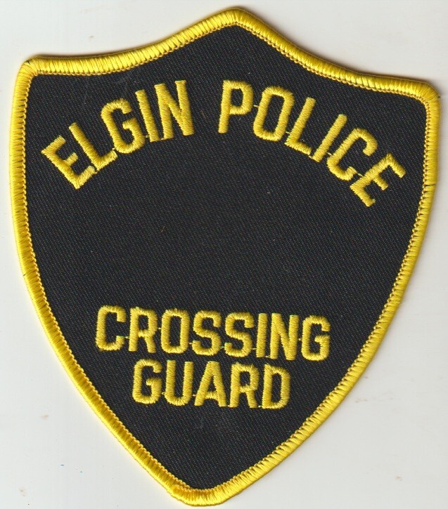 Elgin Police Crossing Guard obsolete patch ship from Australia