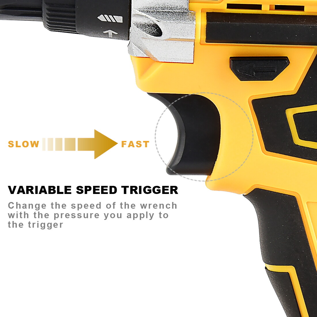 20V Cordless Drill Electric Screwdriver 3/8 Keyless Chuck Work Light