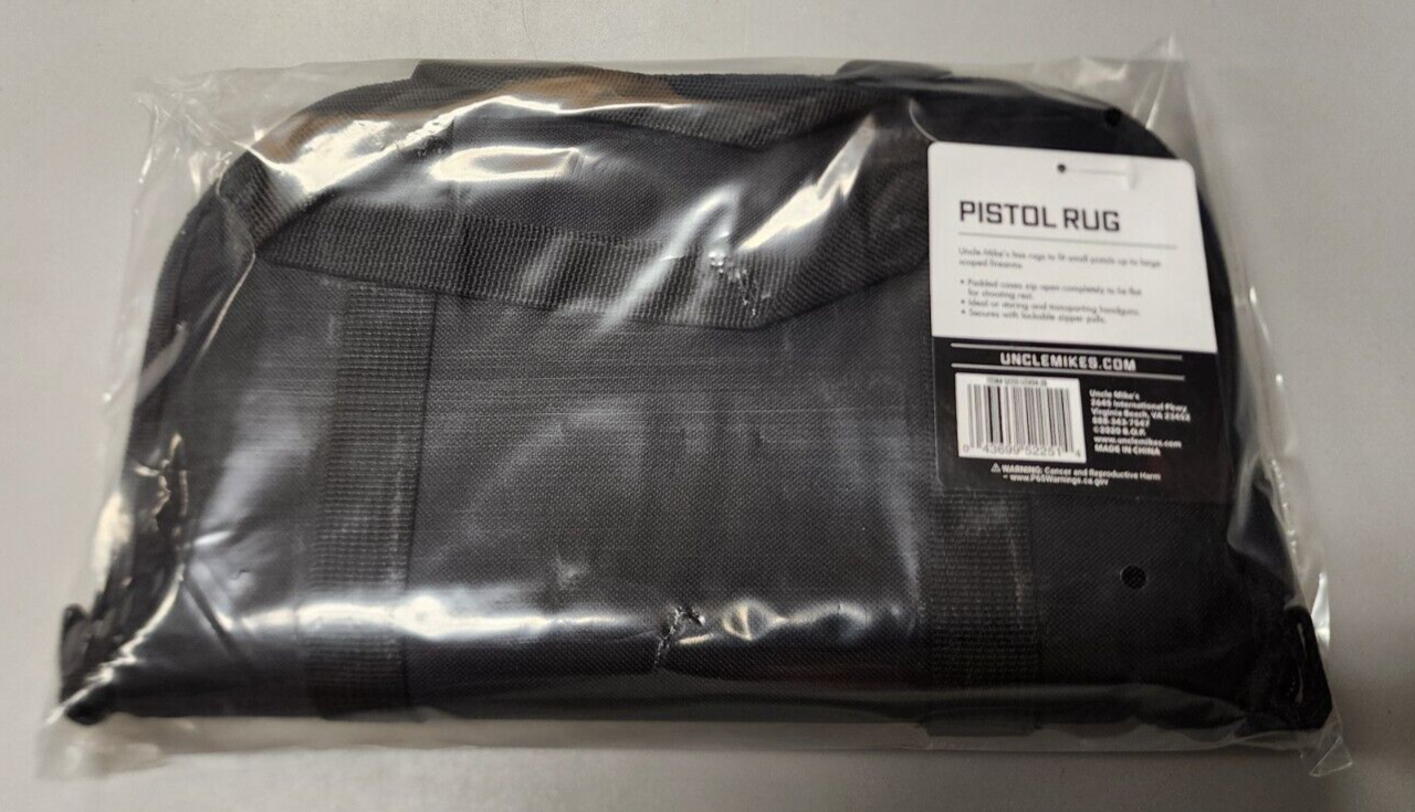 Uncle Mikes Pistol Rug 52251 Rectangle Black 11x6.5 ~ NEW