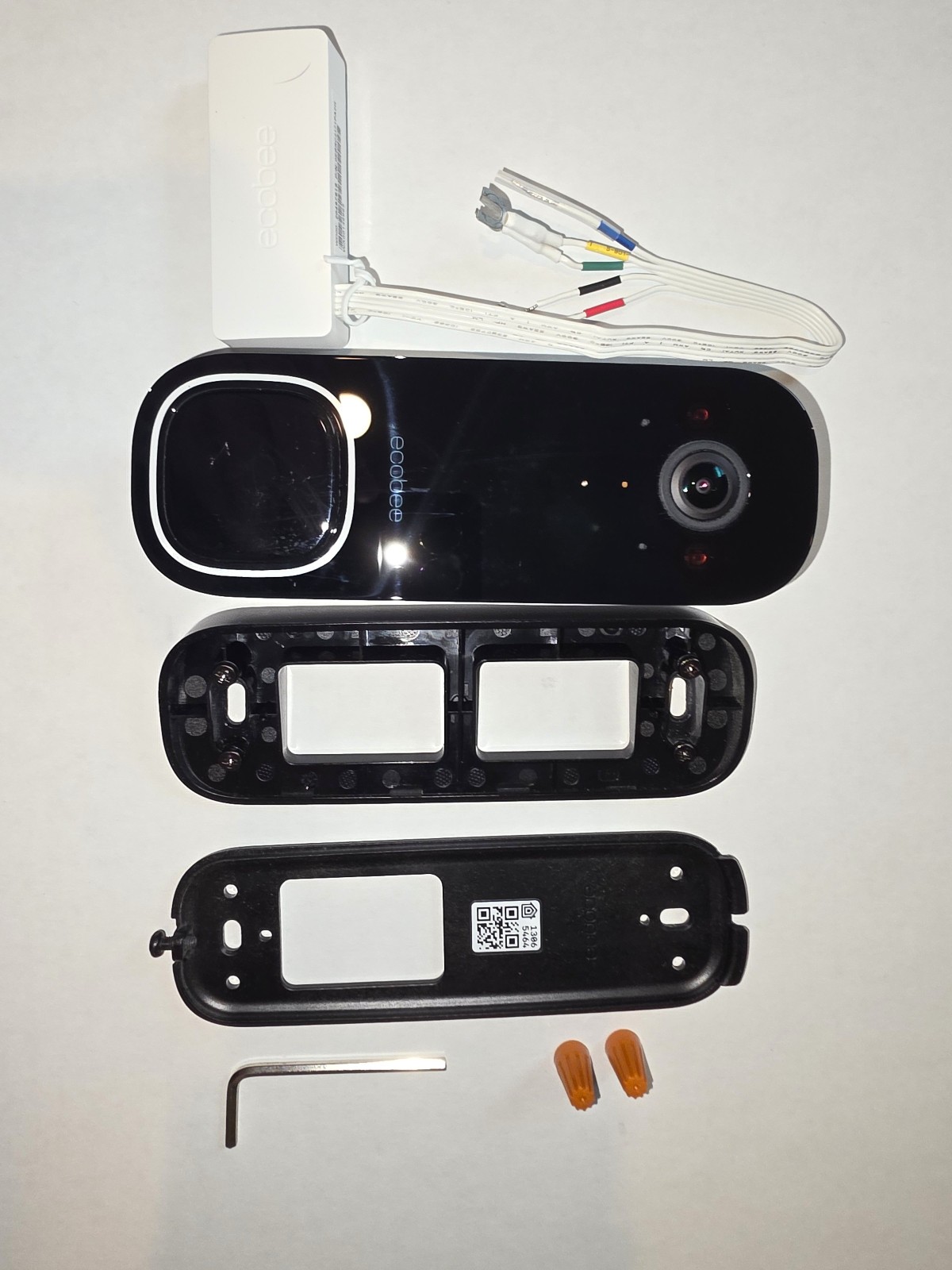 Ecobee Smart Video Doorbell Wired Wi-Fi Camera Alexa/HomeKit Black Kit + Tools