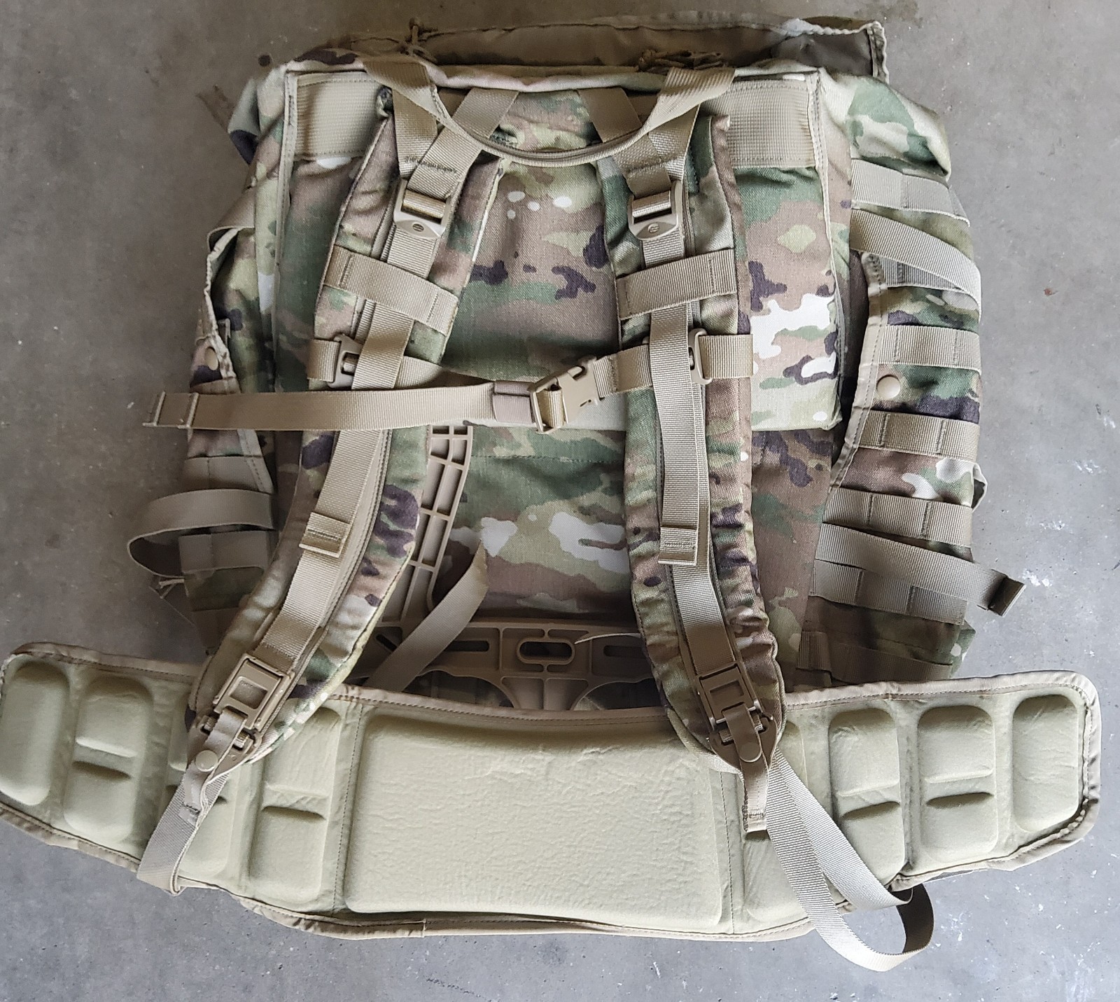 NEW Army 4000 Rucksack SZ Medium Molle II Pack Molded Waist Belt OCP USGI Camo