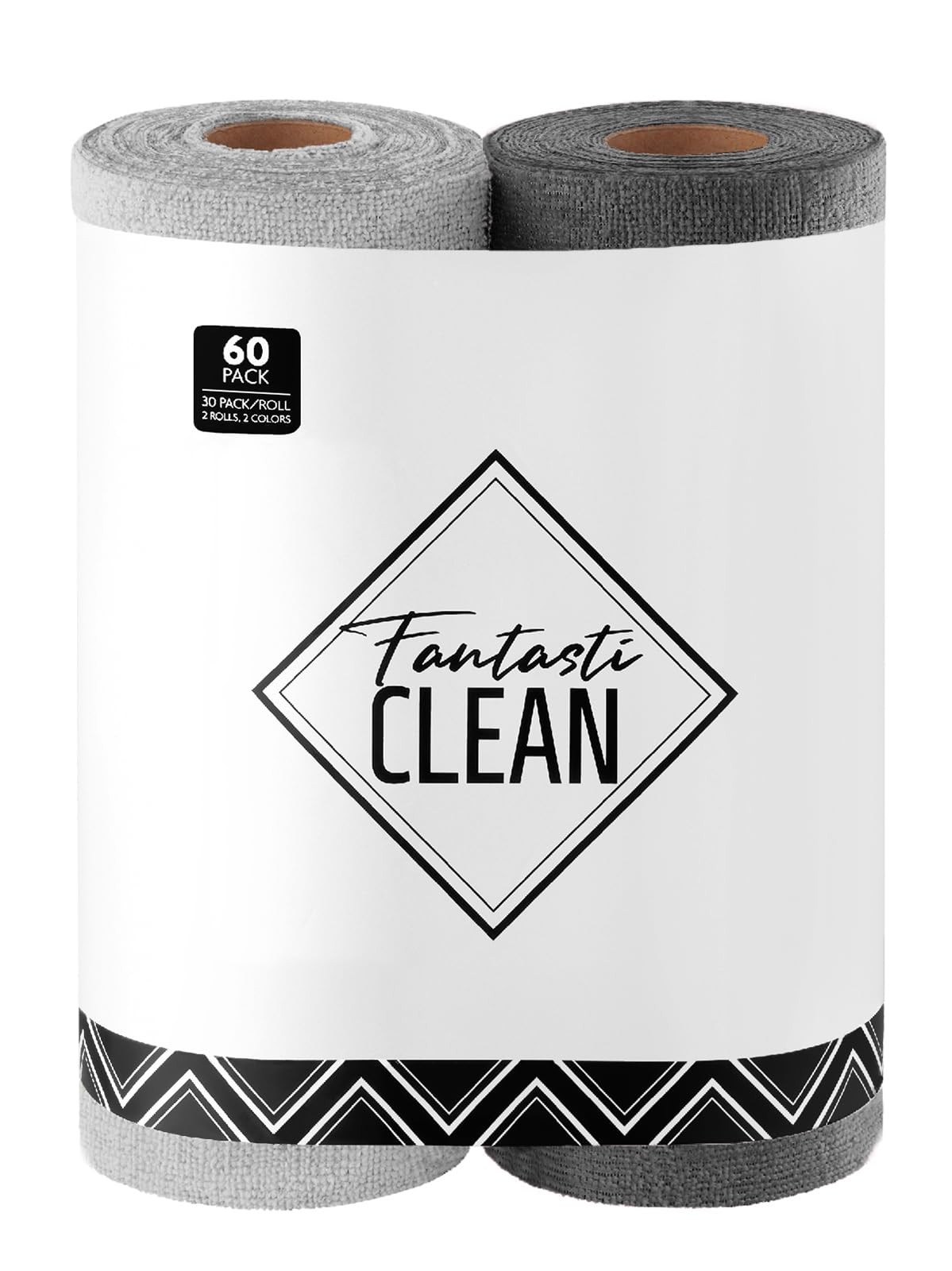 Microfiber Cleaning Cloth Roll -60 Pack, Tear Away Microfiber Towels, 12" x 1...
