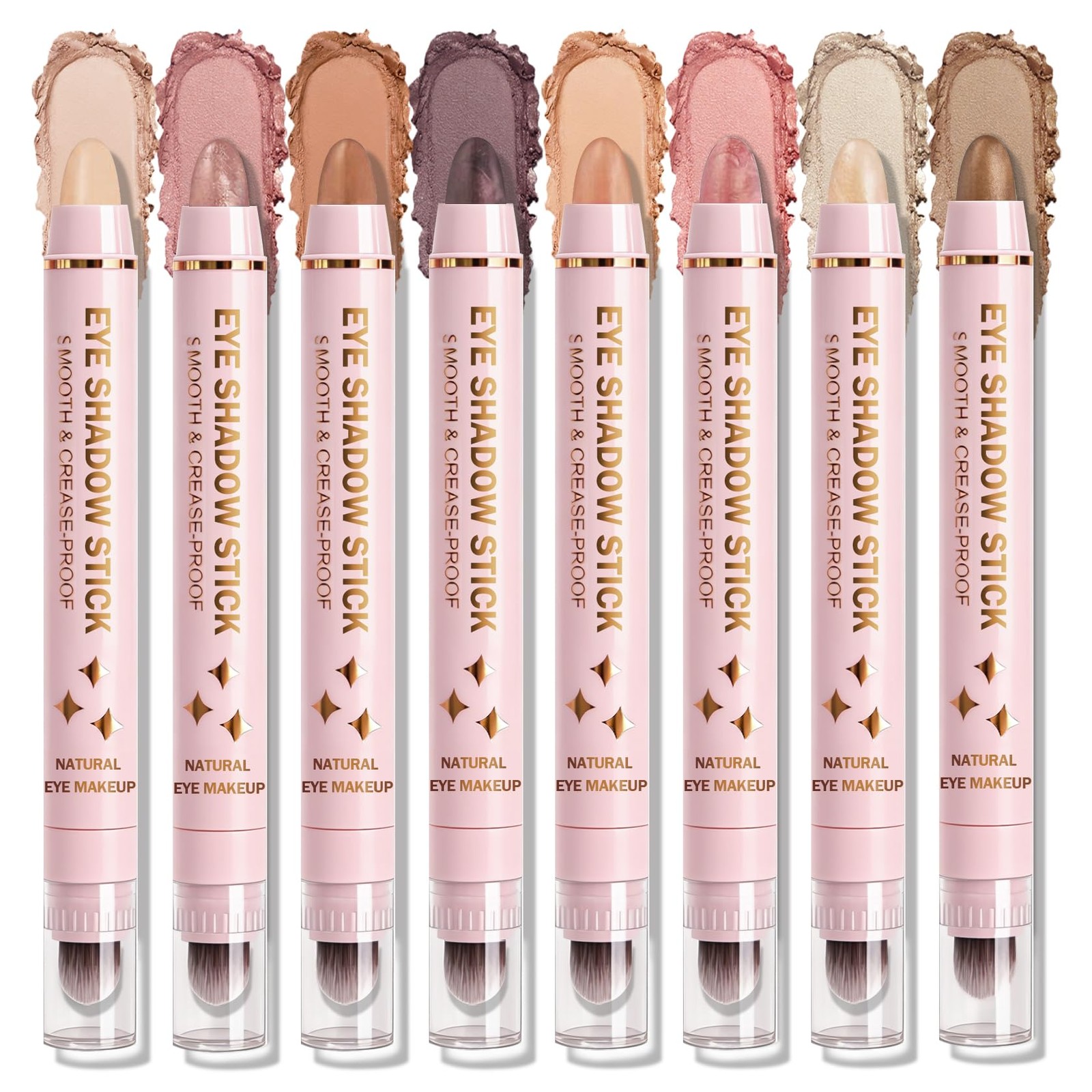 IONSGAKO 8 Colors Cream 1 Count (Pack of 1), 8 Eyeshadow Stick