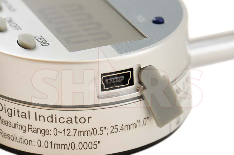 SHARS 0.5"x.0005" /.01mm Digital Electronic Indicator Absolute Gage Gauge New P]