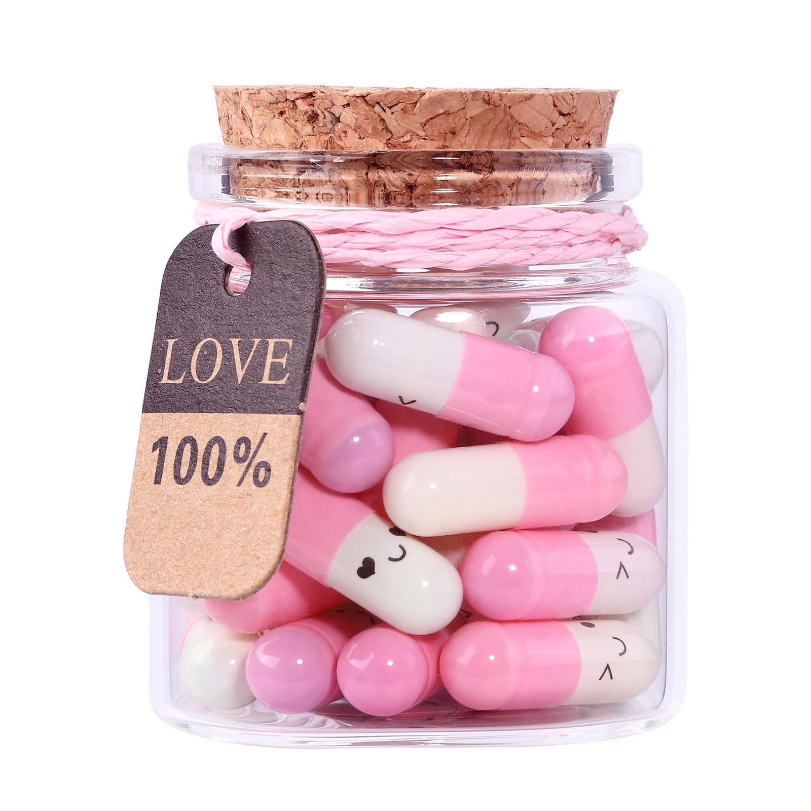 Capsule Message in a Glass Bottle Letter Message Capsules Love Pills