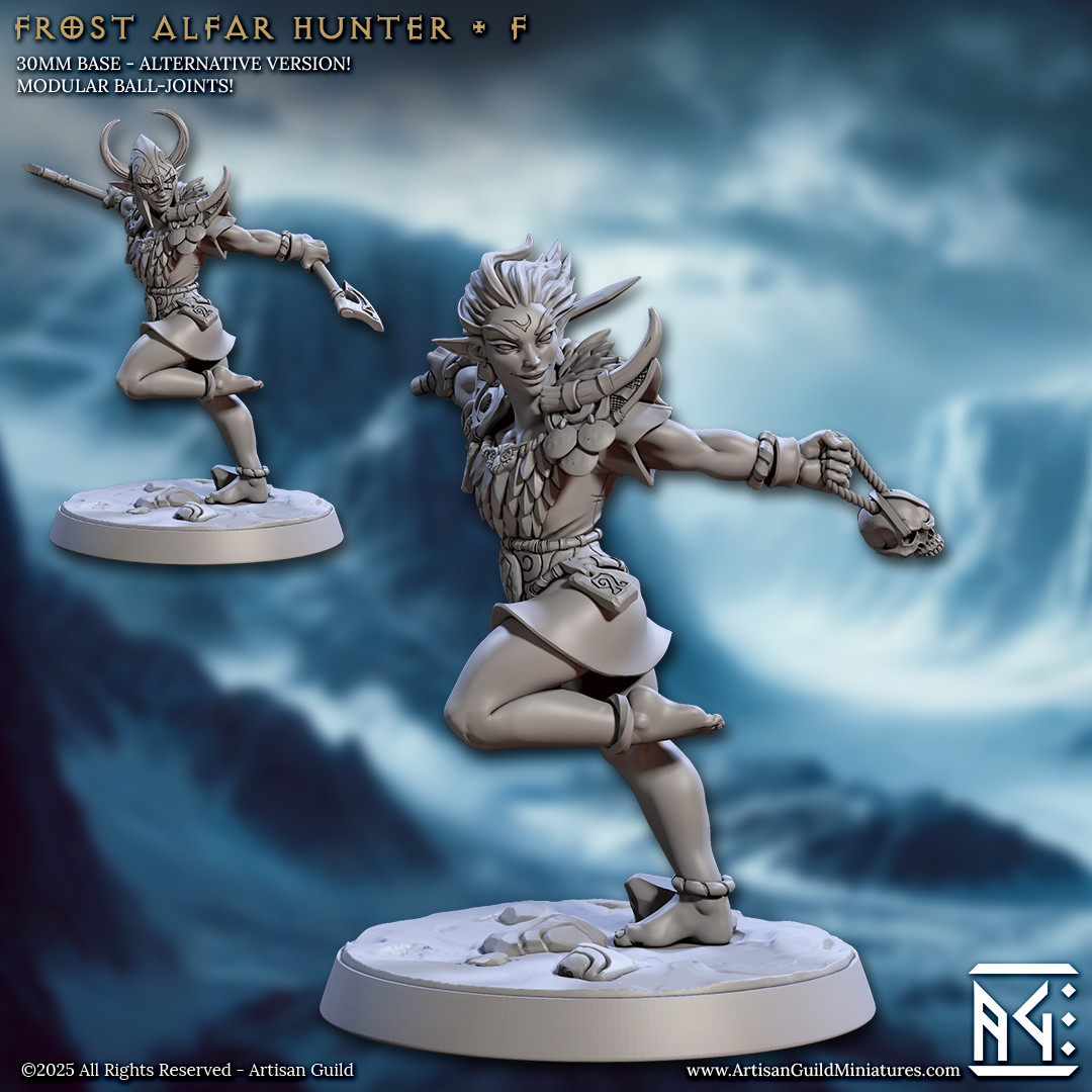 Frost Alfar Hunters - Northern Huntress - Artisan Guild - Dungeons and Dragons