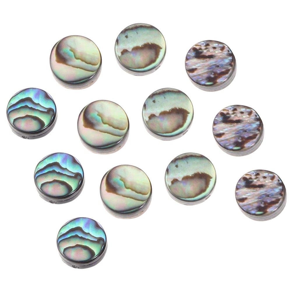 12 Pcs Fret Marker Inlay Stickers Abalone Sheets Bass Inlays Guitar
