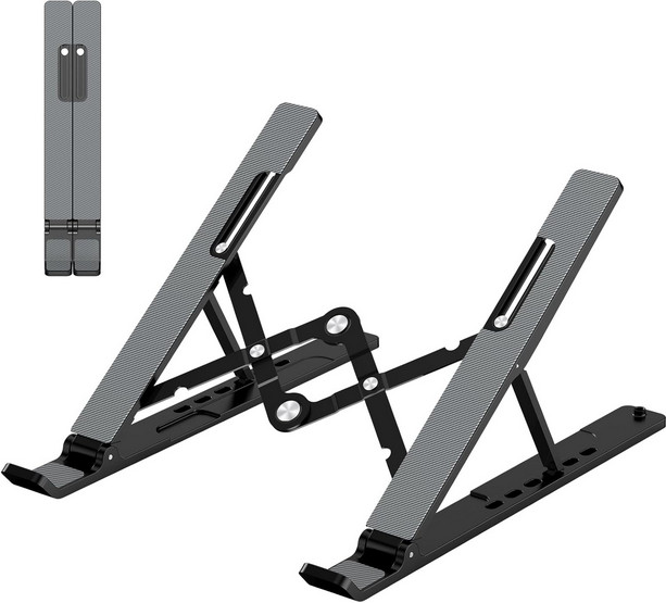 Portable Adjustable Laptop Stand Foldable Notebook Riser Ventilated Cooling Hold