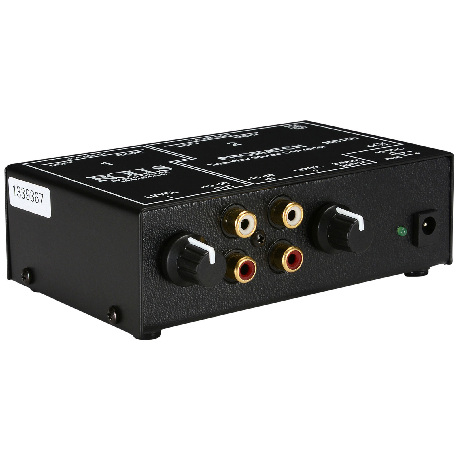 Rolls MB15b ProMatch Balanced/Unbalanced Converter 3.5mm/RCA