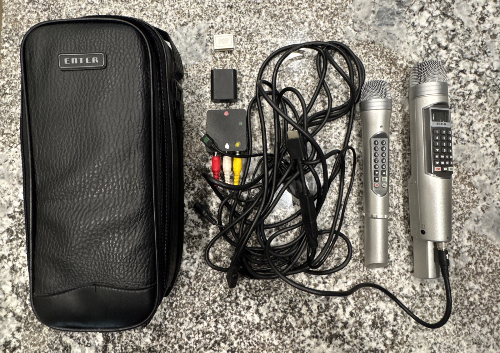 Magic Sing Enter-Tech Karaoke Microphone System w/ 2 Mics + Songs Tested/Read