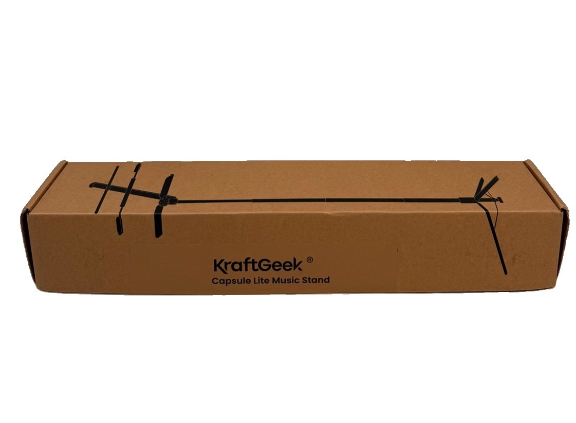 KraftGeek Capsule Lite  Music Stand | Portable, Folding| Black | New Open Box