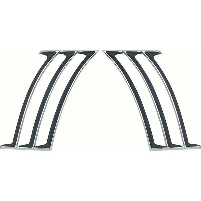 OER K280 1969 Camaro Outer Quarter Panel Louvers, Pair