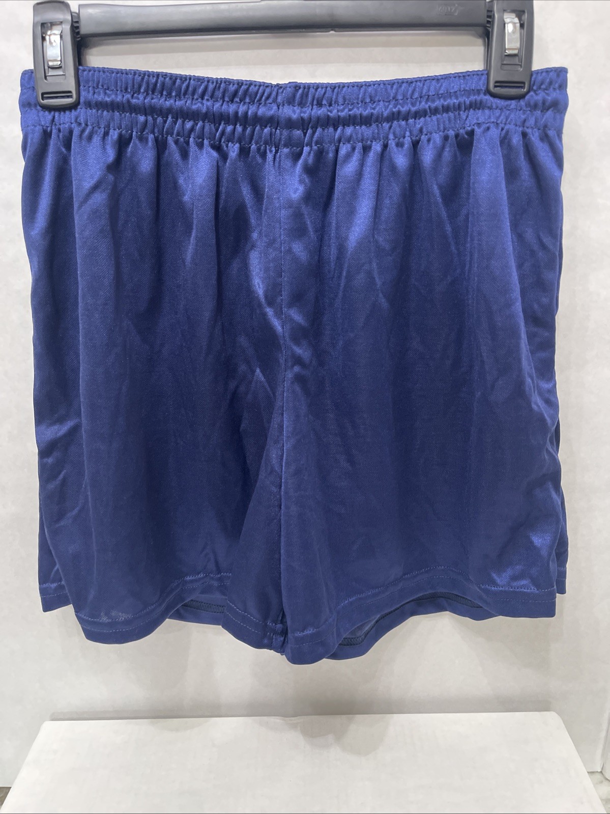Unisex Adult Small Score Soccer Shorts Color Blue
