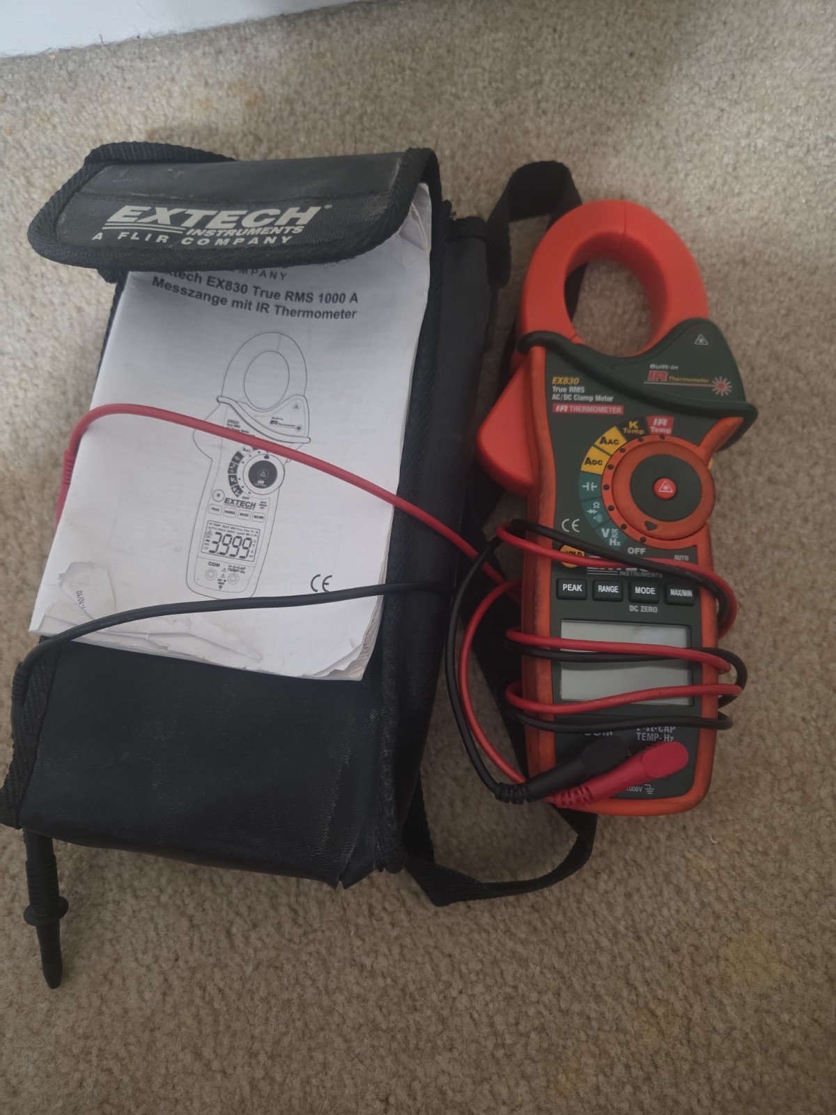 Extech EX830 True RMS 1000  Theremometer