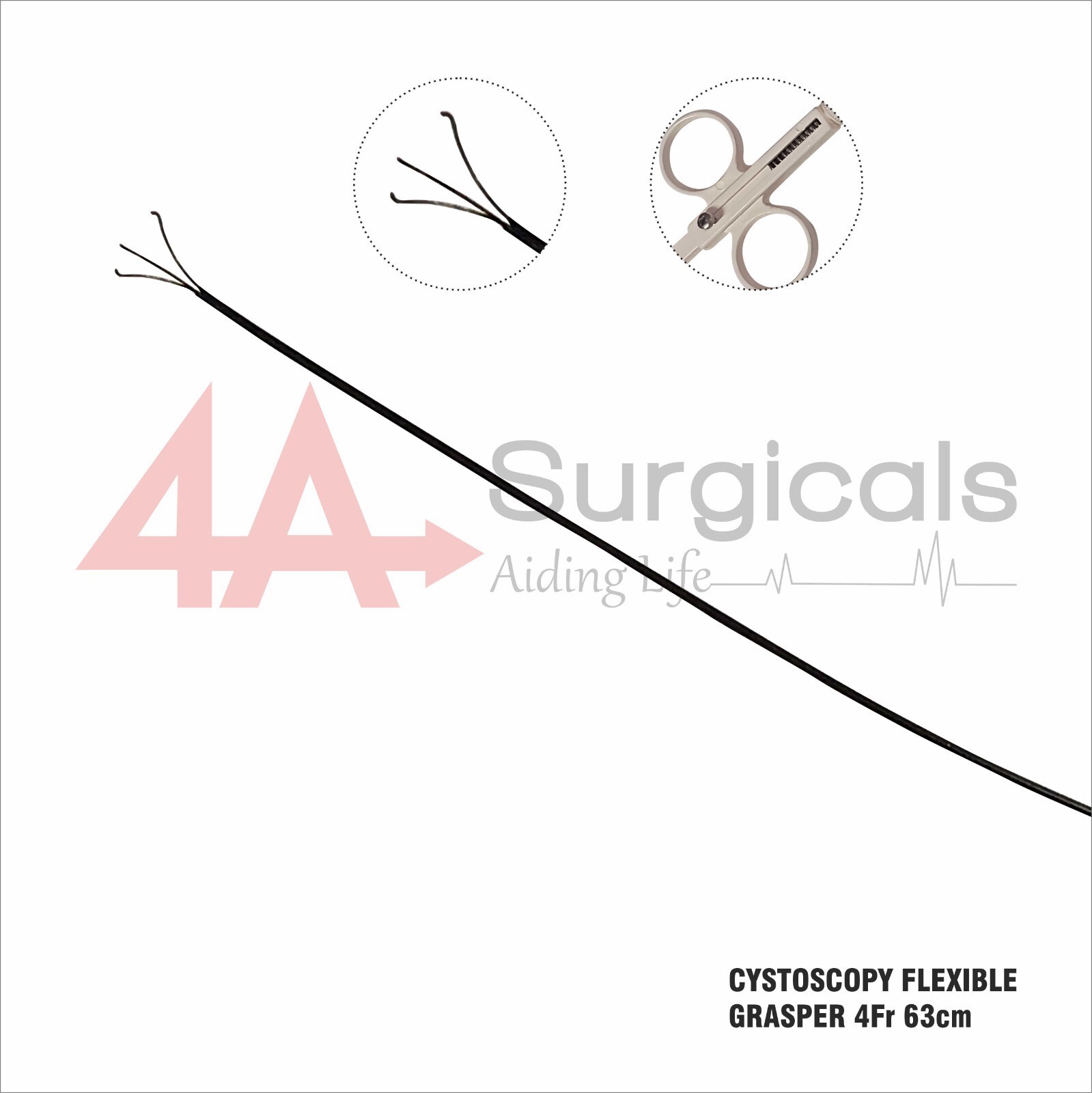 4A CYSTOSCOPY-FLEXIBLE-GRASPER 4Fr 63cm