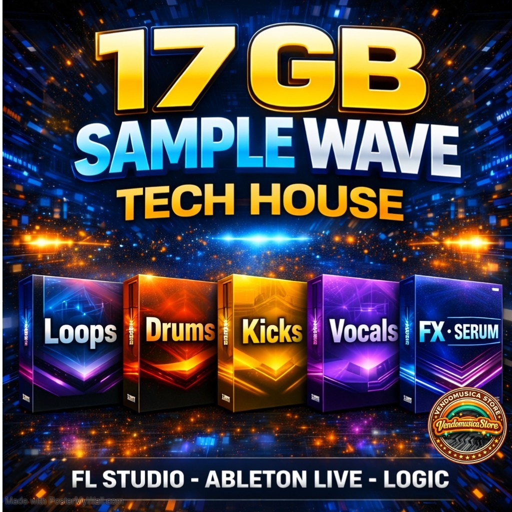 TECH HOUSE BUNDLE SAMPLE PACK - 17GB • Loops, Drums, Kicks, Vocals, FX • SERUM