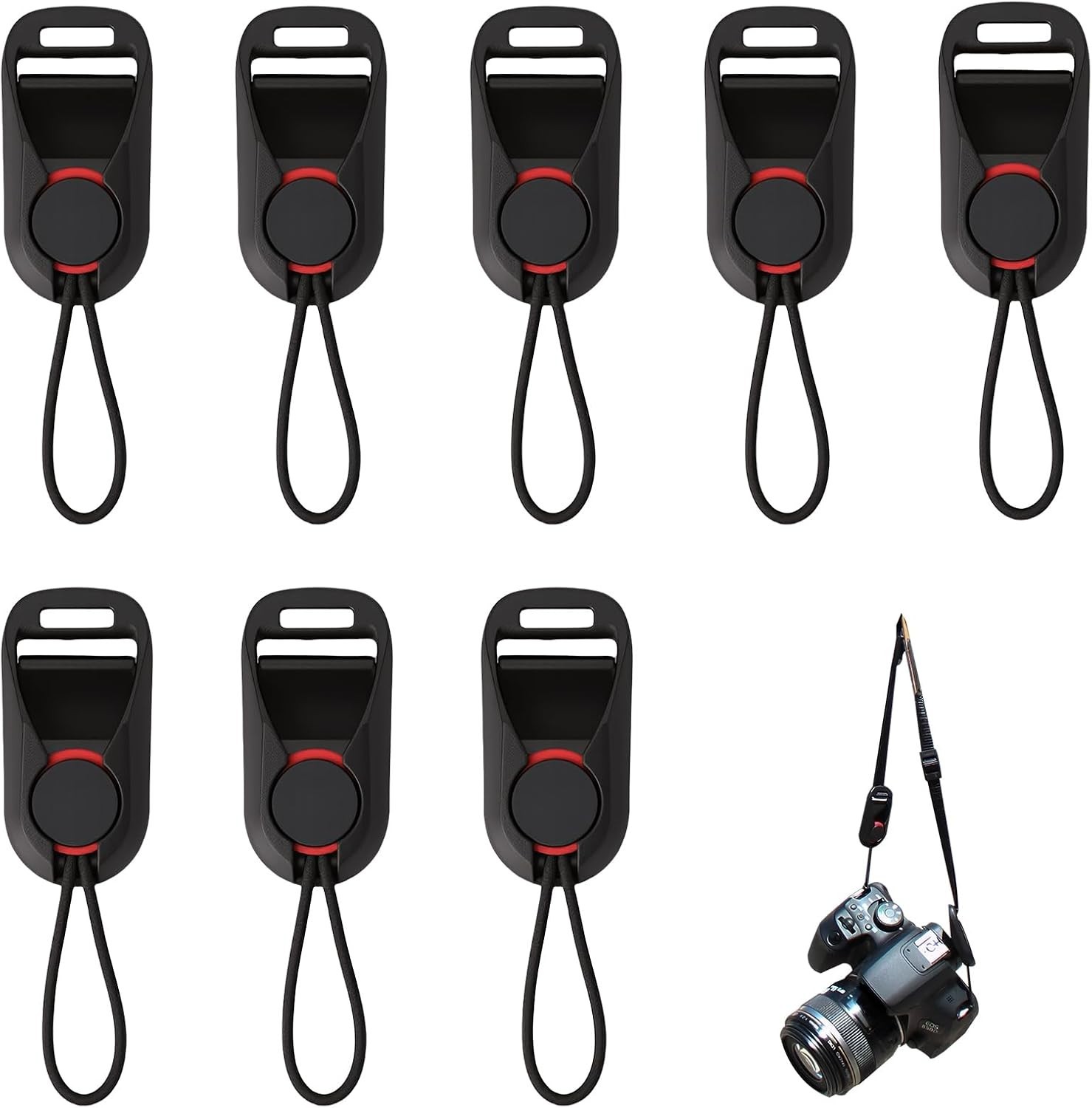 8Pcs Camera Strap Quick Release Clips for Quick Detach,  Peak Design Anchor Link