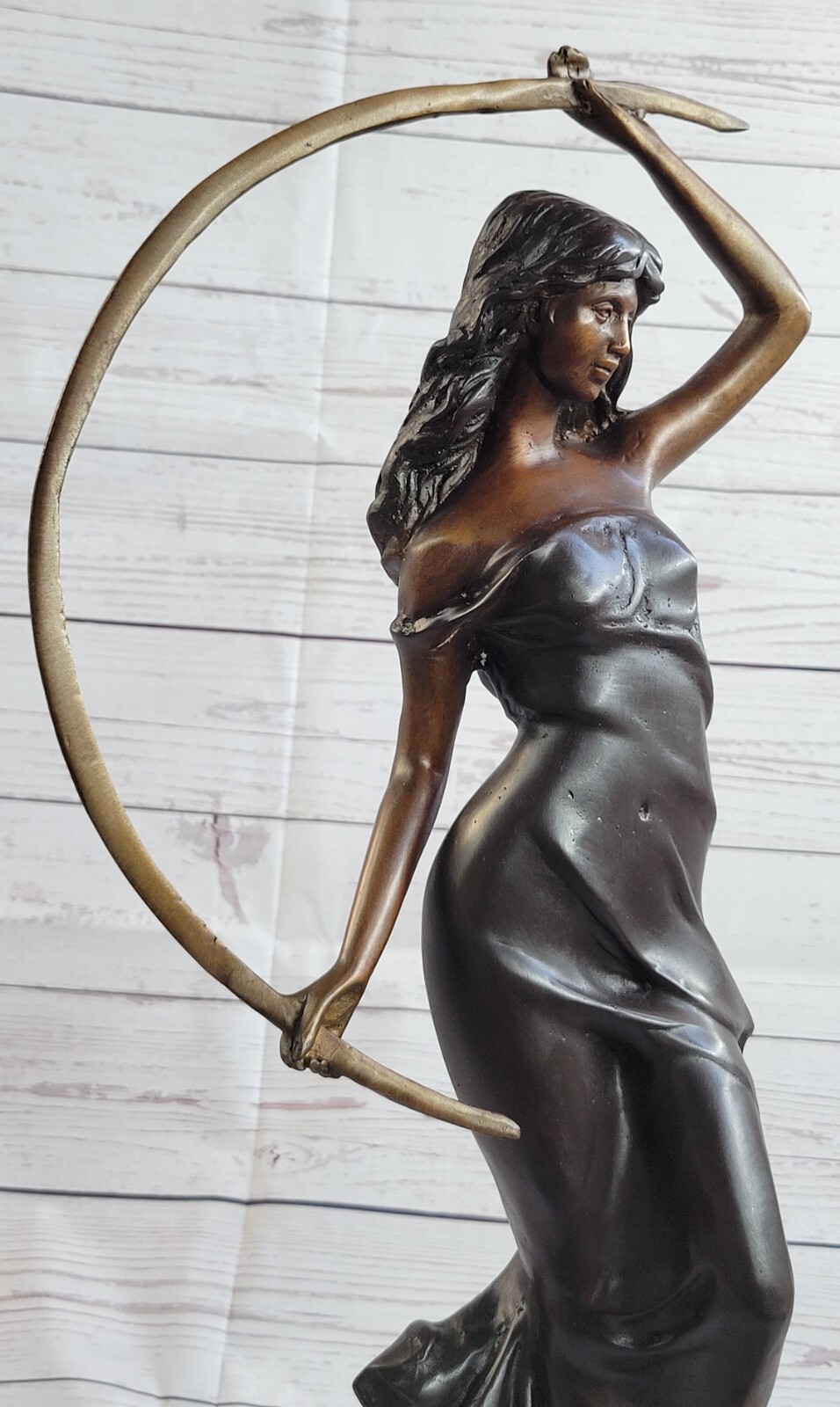 Juleus Metal Arch Entertainer Bronze Sculpture Handmade Figure