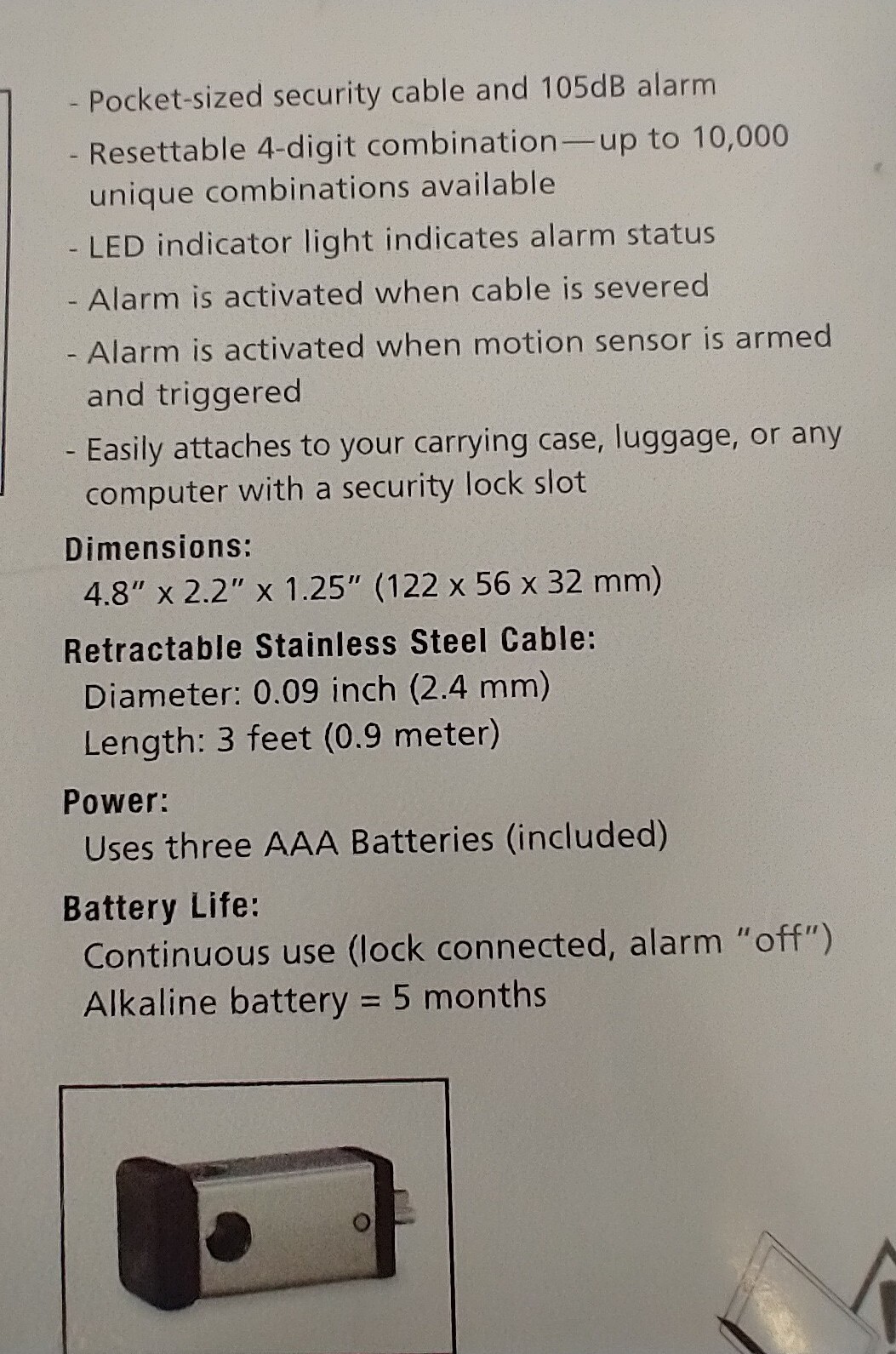 New Targus Defcon 1 Ultra Notebook Computer Security System WITH ALARM